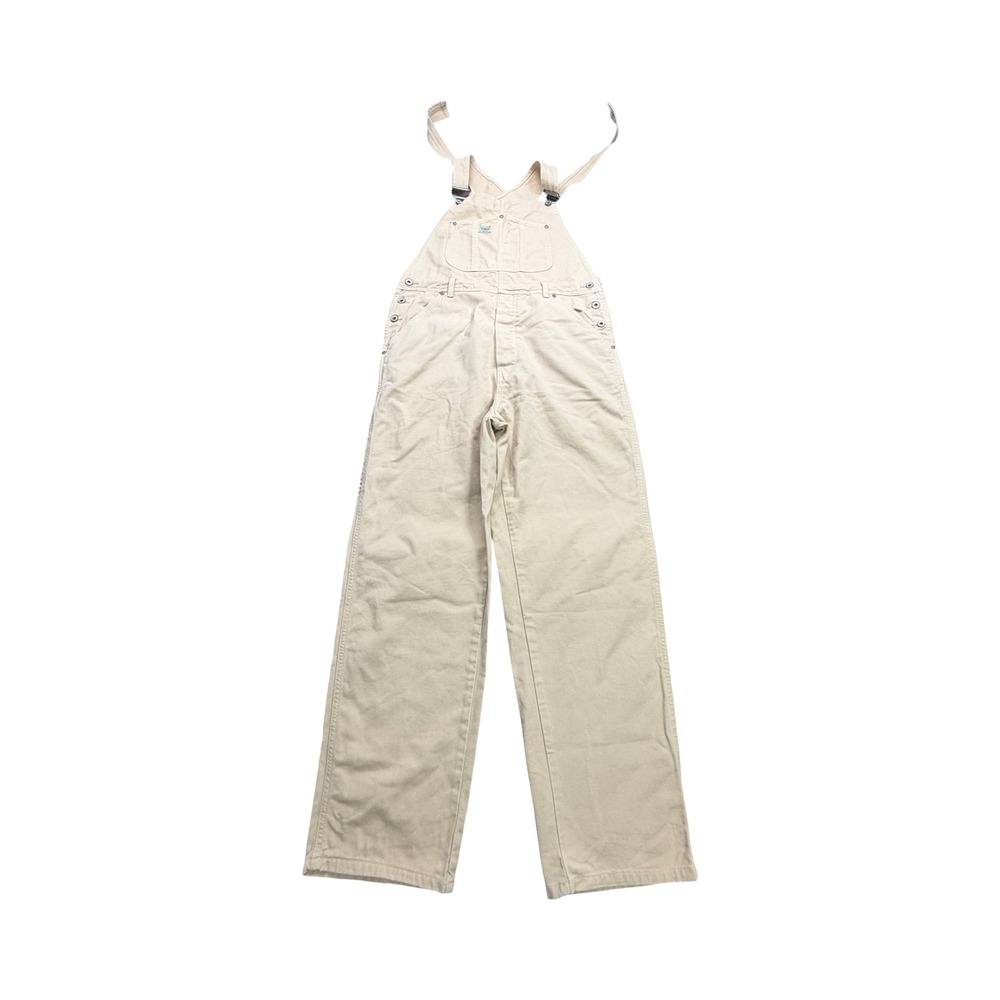 Guess Overalls Womens M 36x30 Tan Vintage 90s Cotton Utility Boho - Picture 14 of 15